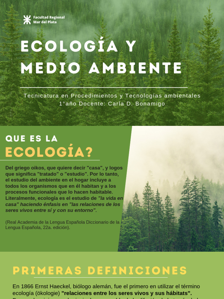 Ecología y Educación Ambiental: Conceptos Clave | PDF | Ecología ...