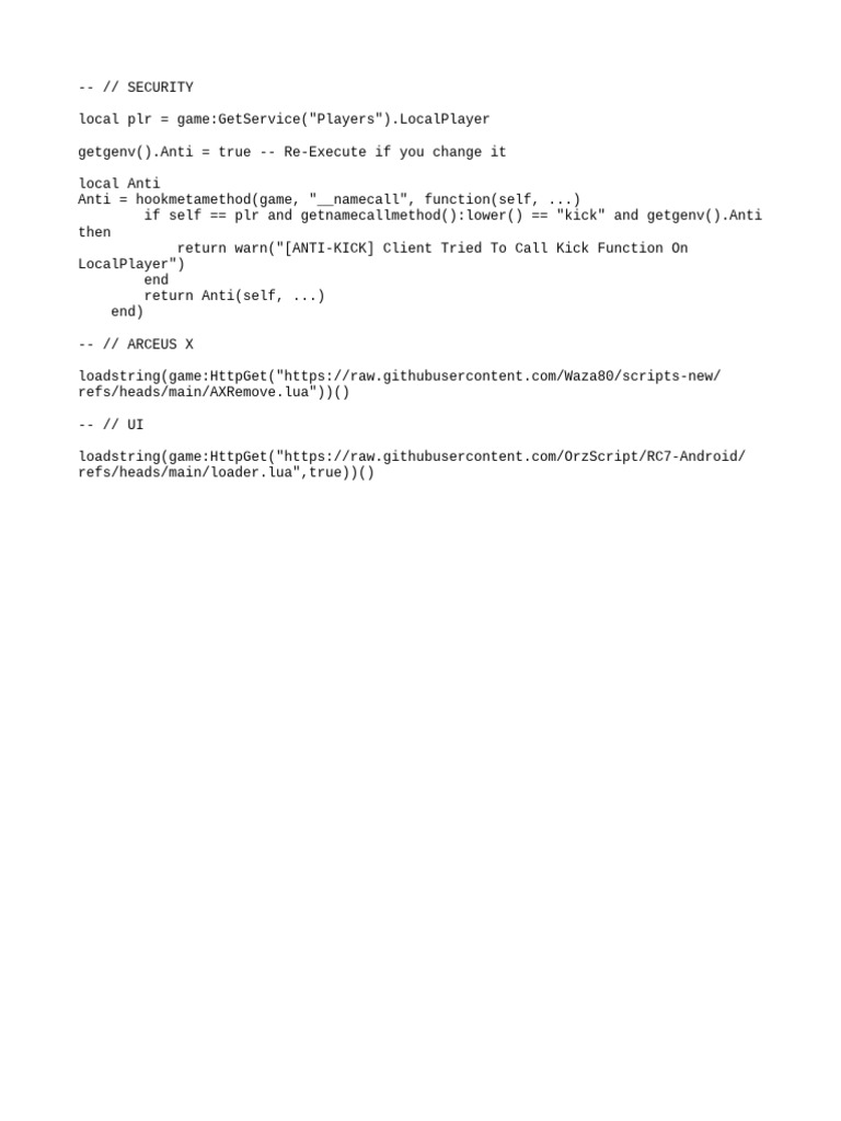 RC7 Script Security and Loader | PDF