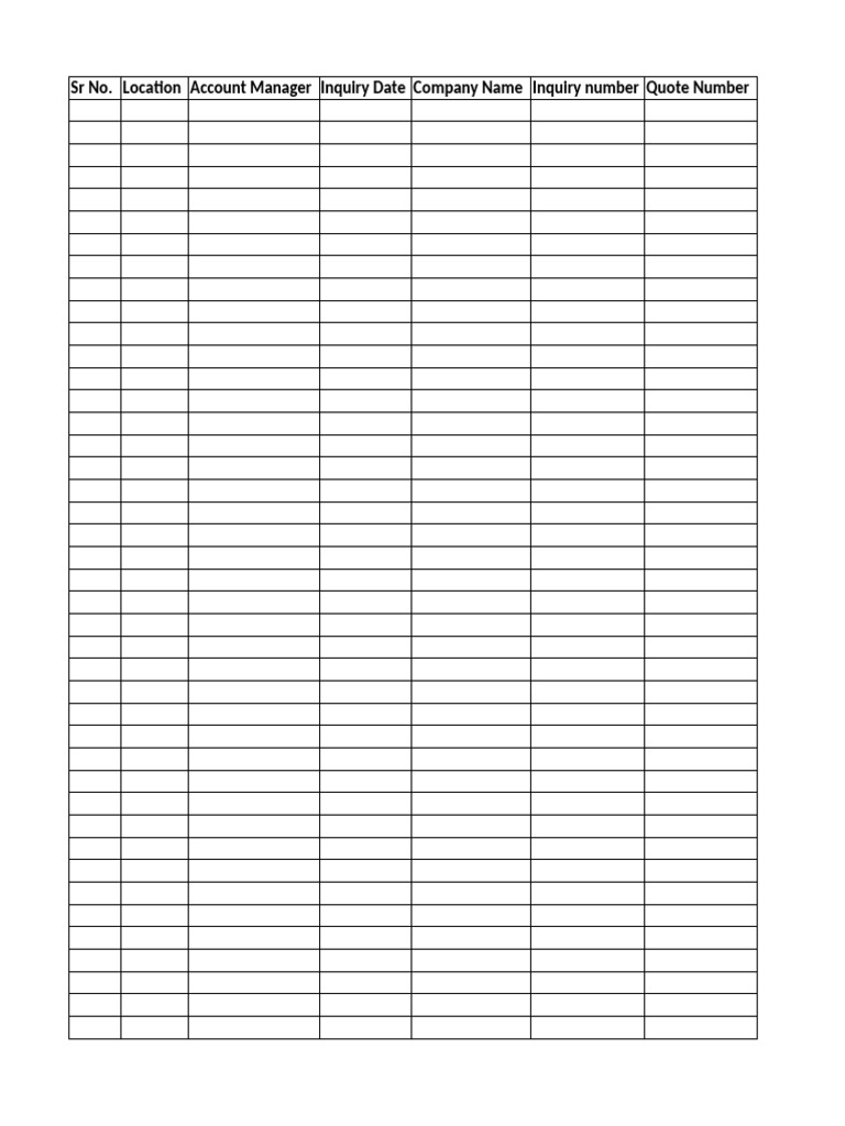 Inquiry Tracking for Account Managers | PDF