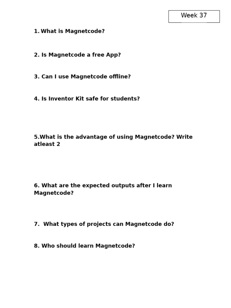 Overview of Magnetcode App | PDF