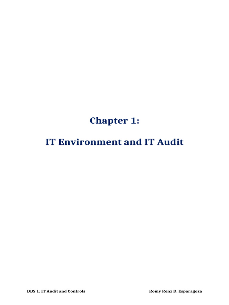 IT Auditing in Technology Environments | PDF | Audit | Computer Security