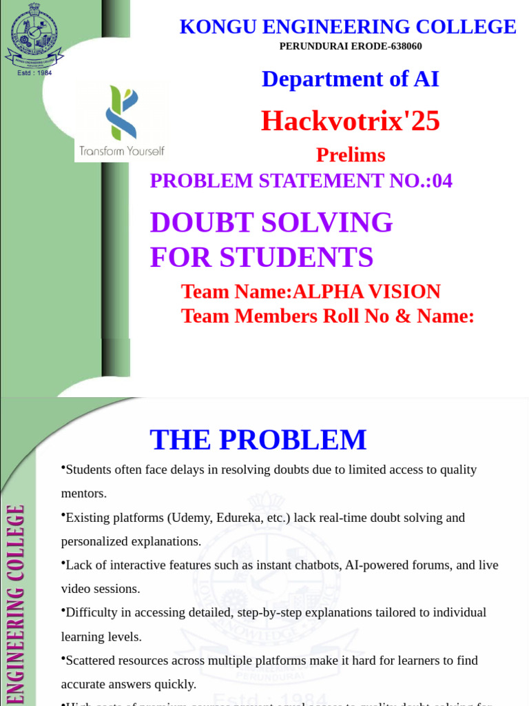 Hackvotrix'25 Prelims Sample Template | PDF