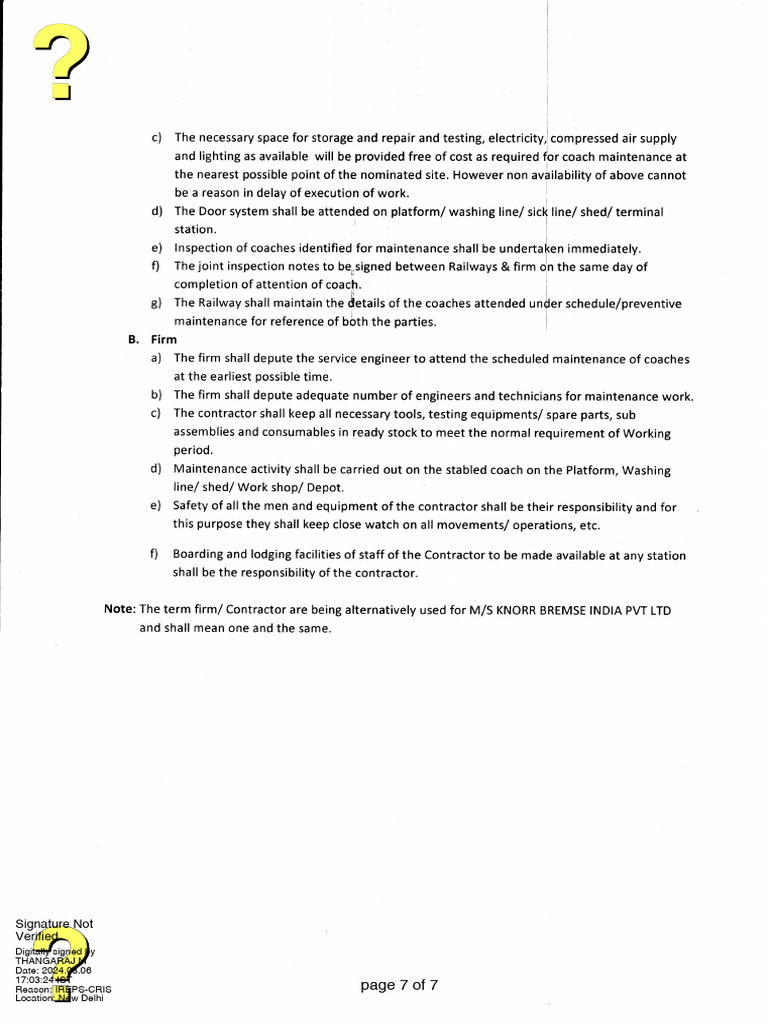 IREPS-CRIS Document Signatures | PDF