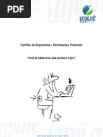 Cartilha de Ergonomia – Orientações Posturais