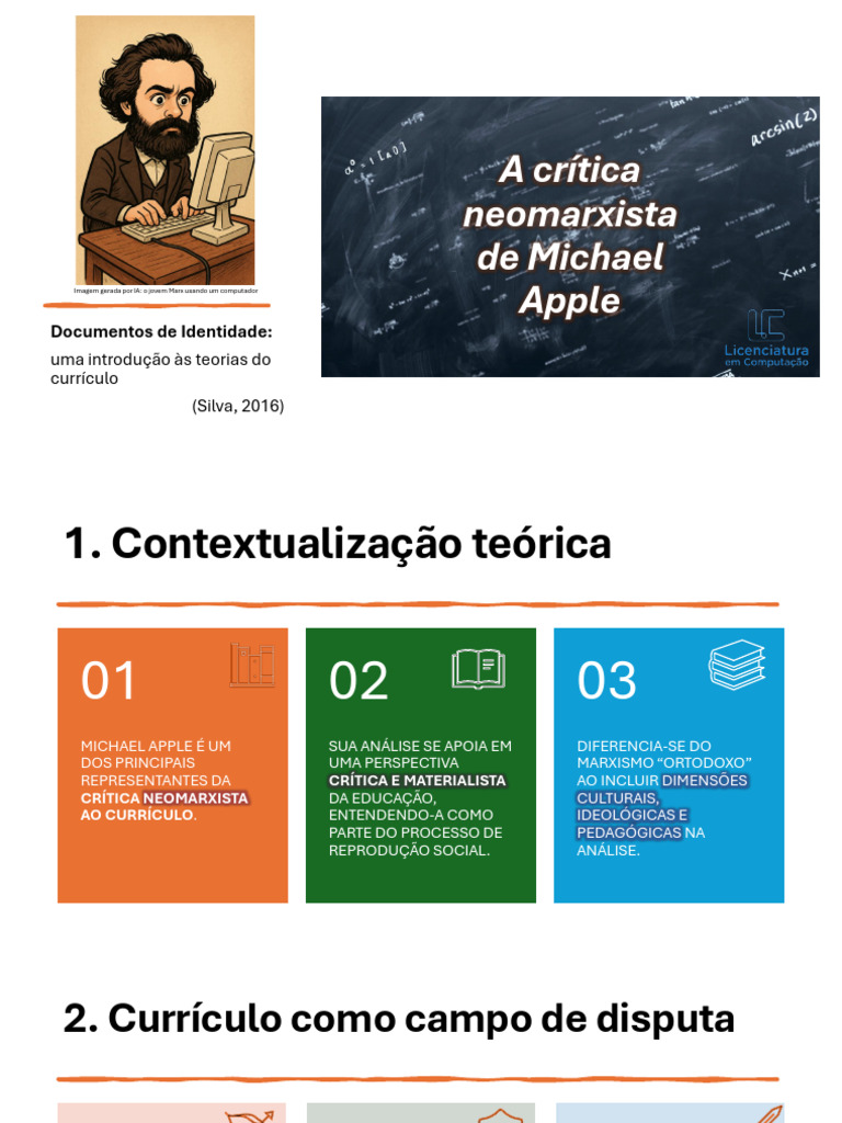 A Crítica Neomarxista de Michael Aplle - Apresentação | PDF | Ideologias | Sociologia