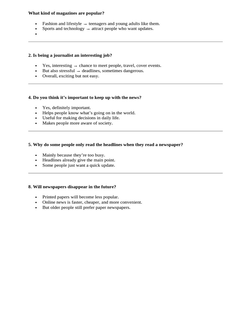 Popular Magazines and News Trends | PDF