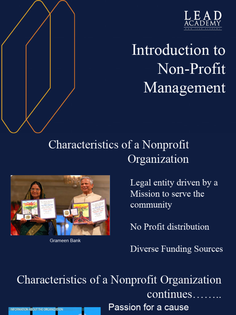 Non-Profit Management Overview | PDF | Nonprofit Organization ...