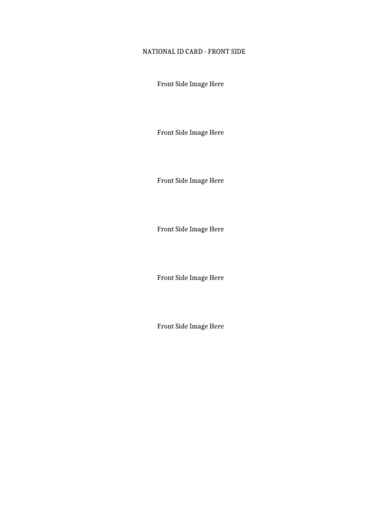 CNIC Front and Back Images Guide | PDF