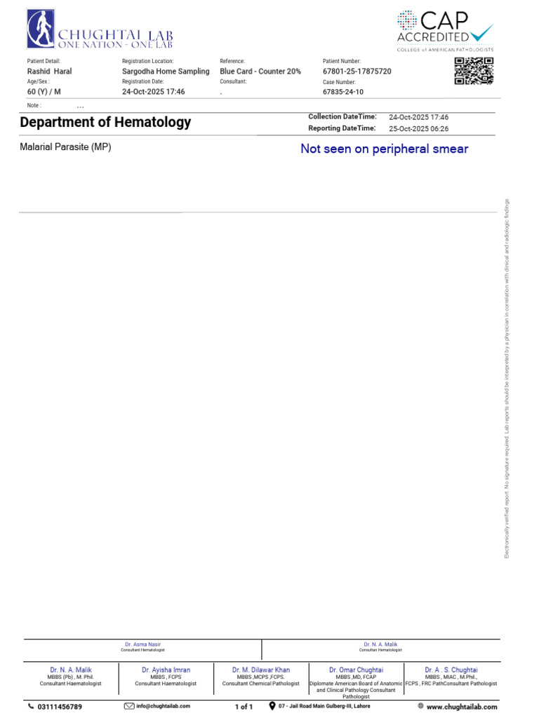Hematology and Biochemistry Lab Report | PDF | Pathology | Hematology