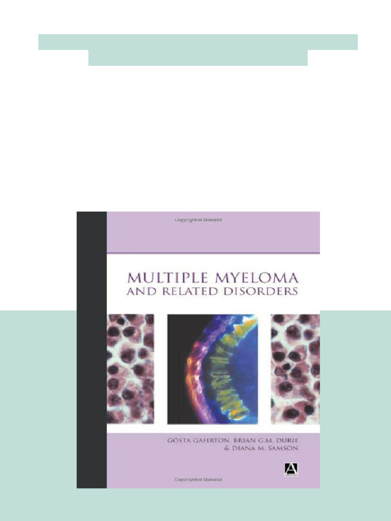 Multiple Myeloma and Related Disorders 1st Edition Gösta Gahrton newest ...