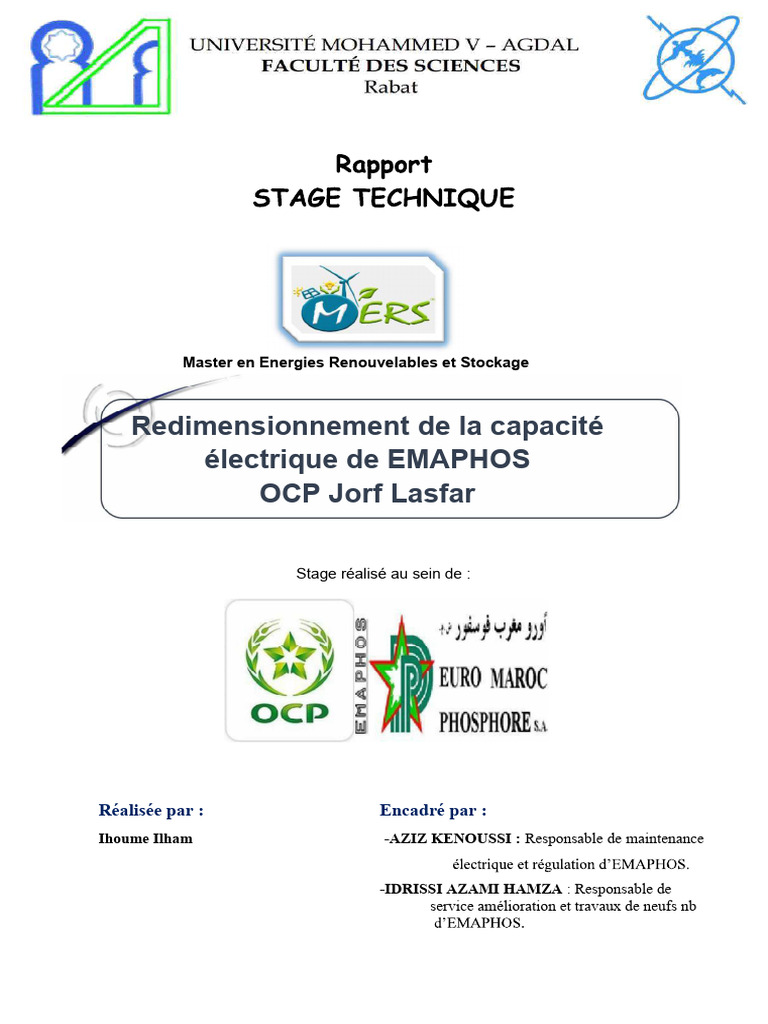 Rapport de Stage sur EMAPHOS et OCP | PDF | Phosphate | Fertilisant