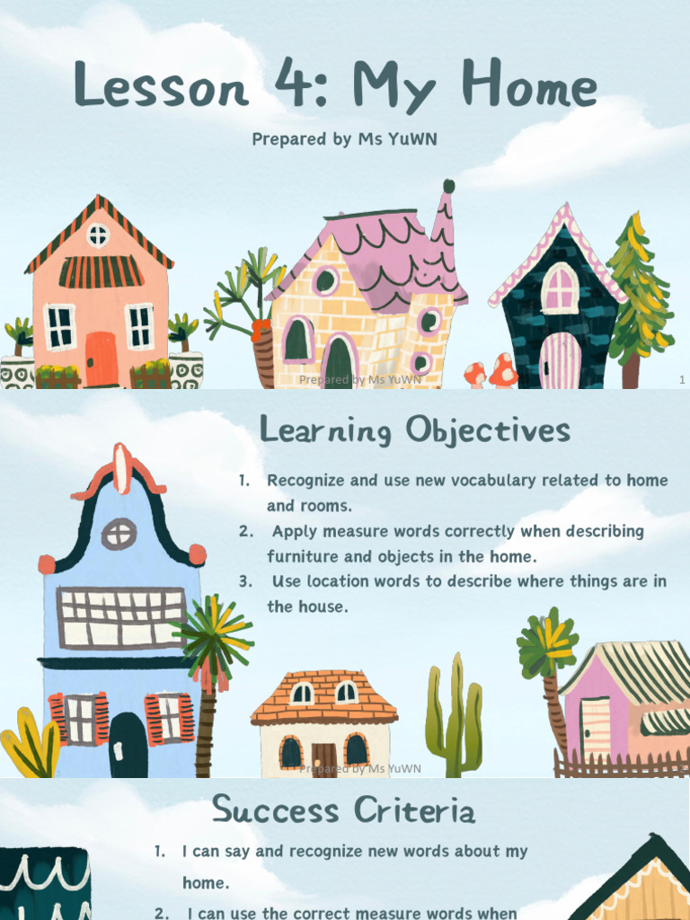Term+1+Week+7+&+8 Year+7 Unit+1+Lesson+4 My+Home | PDF | Language ...
