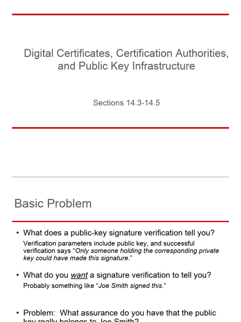 Understanding Digital Certificates and PKI | PDF | Public Key ...