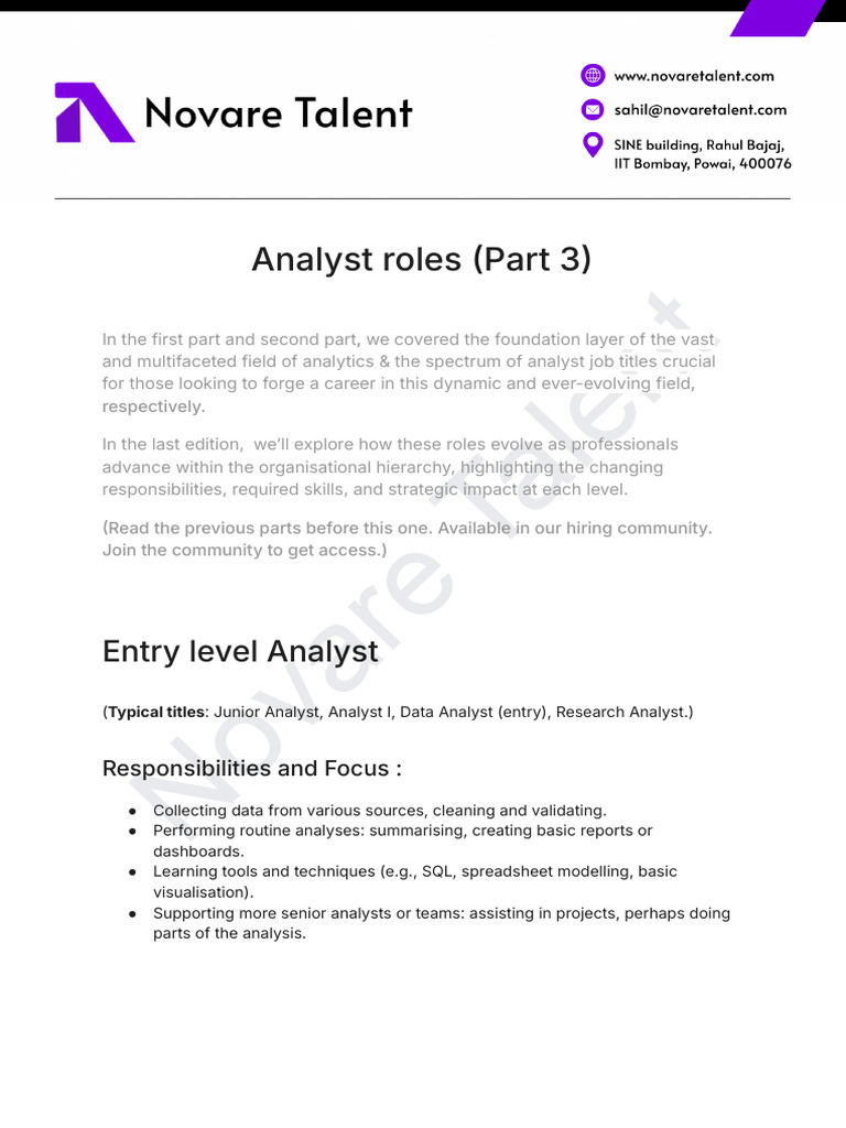 Evolution of Analyst Roles Explained | PDF | Analytics | Strategic ...