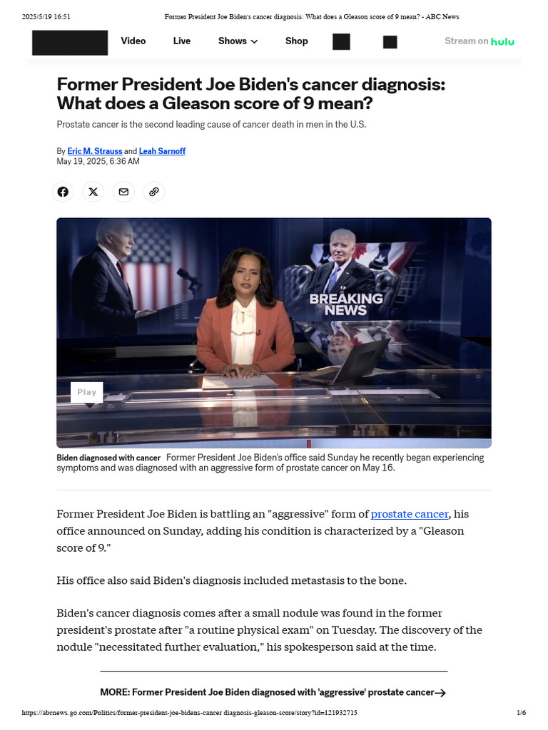 Former+President+Joe+Biden's+Cancer+Diagnosis +What+Does+a+Gleason ...