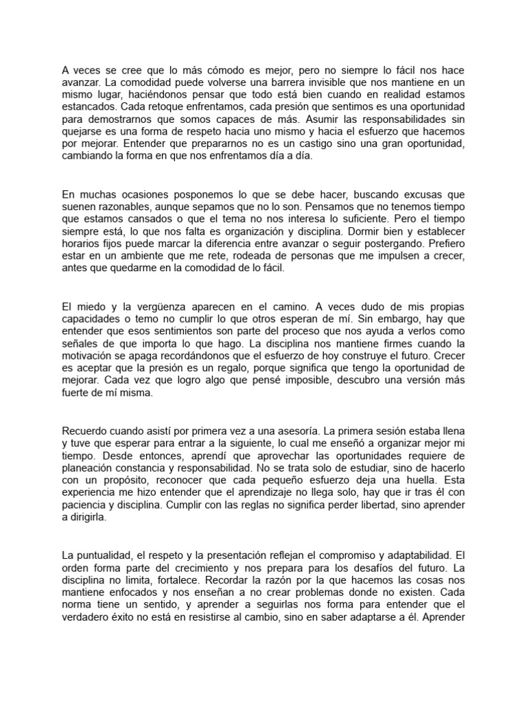 Supera la Comodidad y Crece Personalmente | PDF