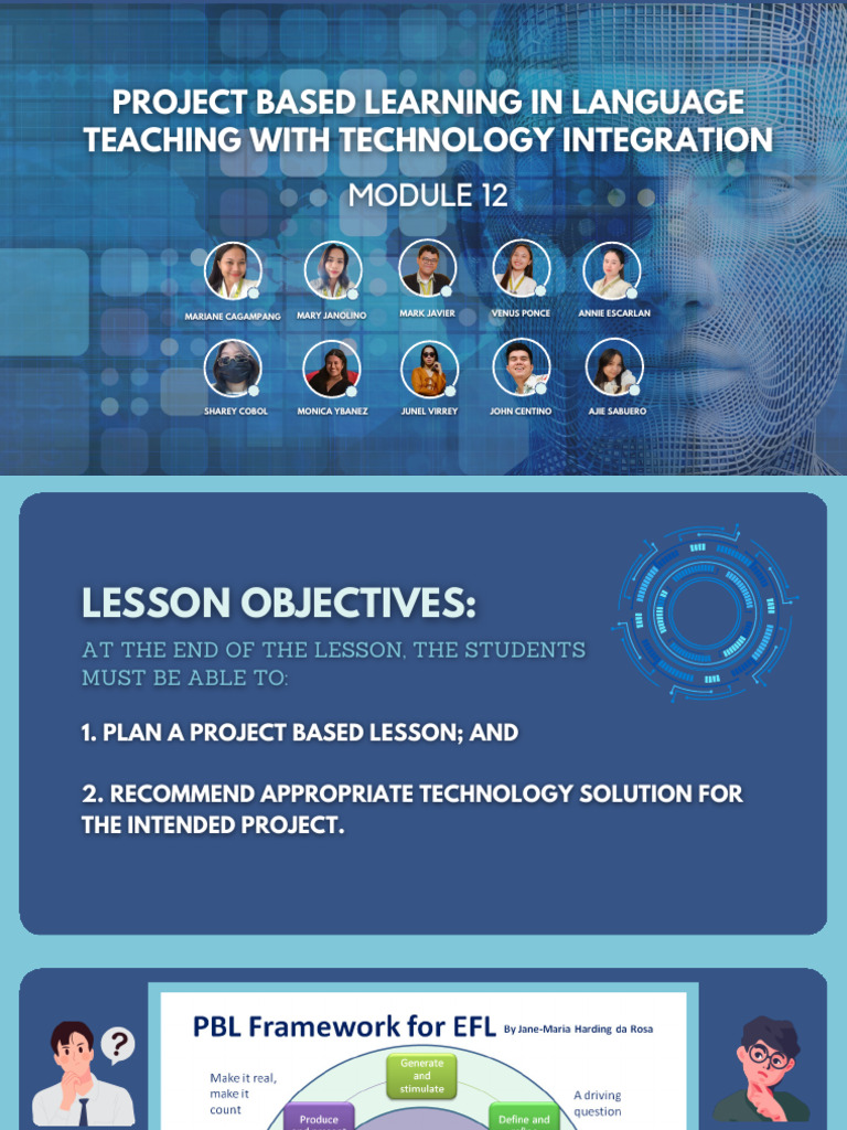 Project Based Learning in Language Teaching With Technology Integration ...