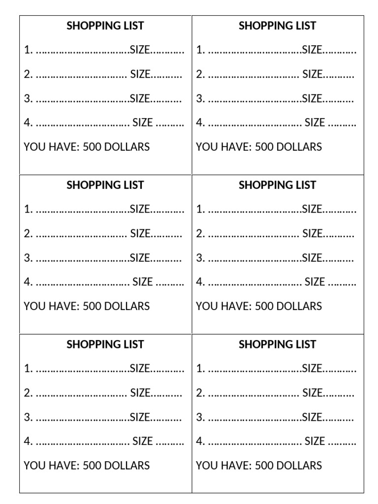 Shopping | PDF