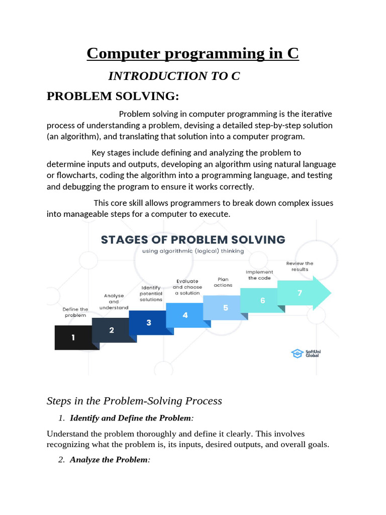 C Programming Problem-Solving Guide | PDF | Parameter (Computer ...