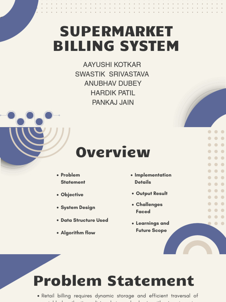 Console-Based Supermarket Billing System | PDF | Object Oriented ...