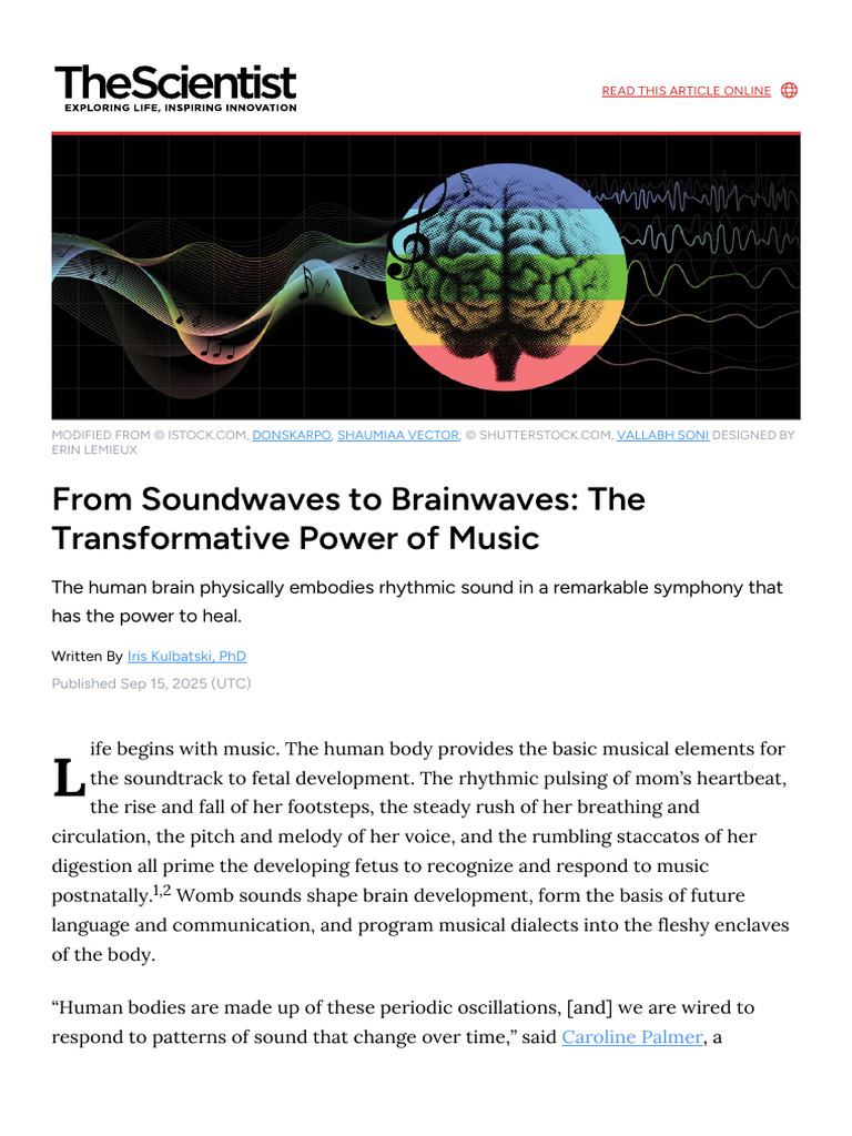 From Soundwaves To Brainwaves - The Transformative Power of Music by ...