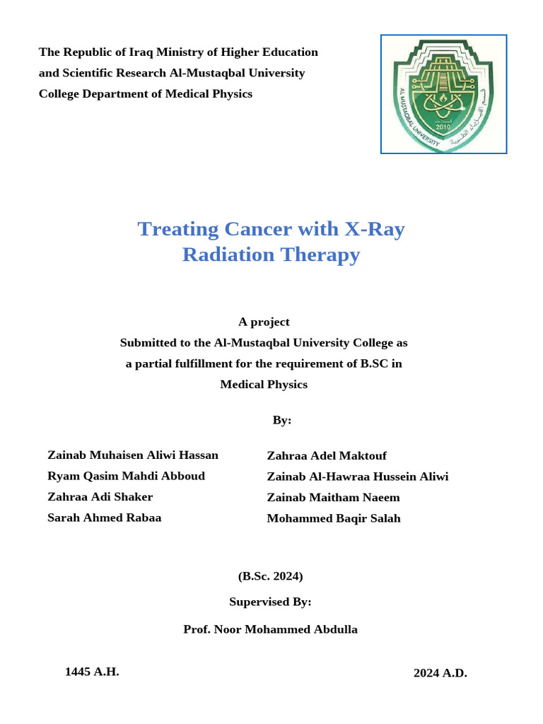 اشعة اكس.اخر نسخة | PDF | Radiation Therapy | Infrared