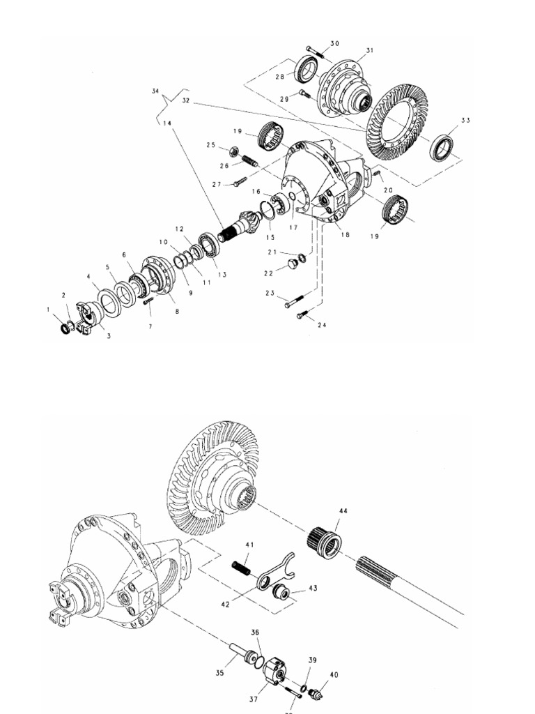 720 Rear Axle Dromos Spare Parts List | PDF | Axle | Automotive ...