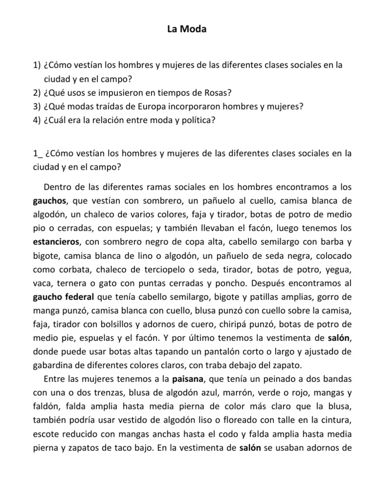 La Moda Pdf Moda Ropa