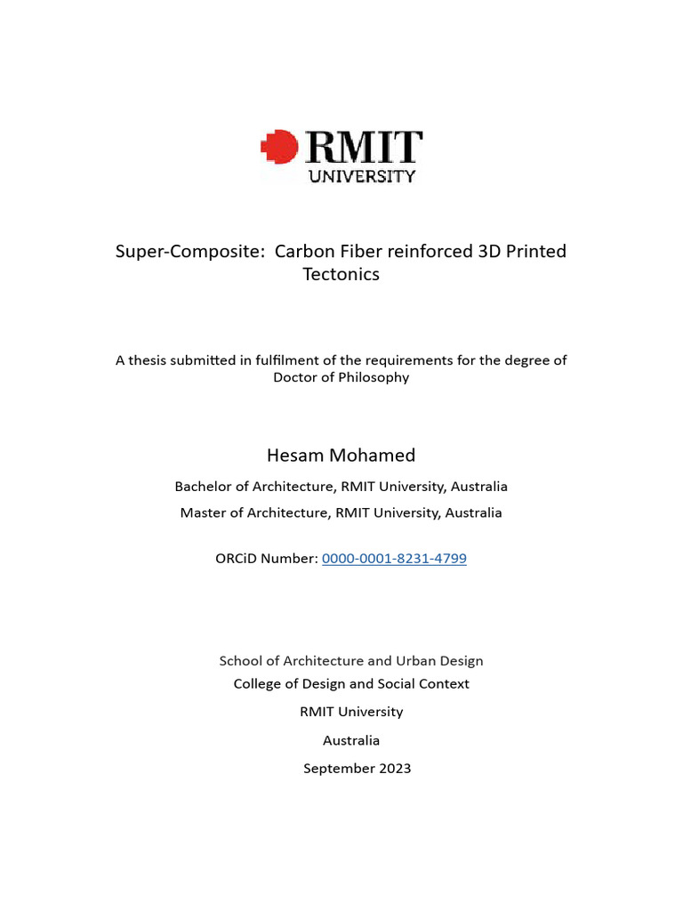 Carbon Fiber 3D Printing in Architecture | PDF | Composite Material ...