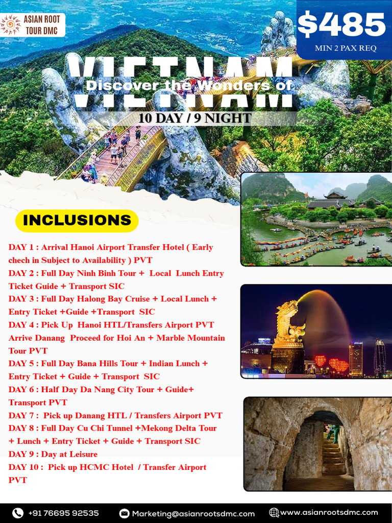 Vietnam Packages Asian Roots Tour | PDF