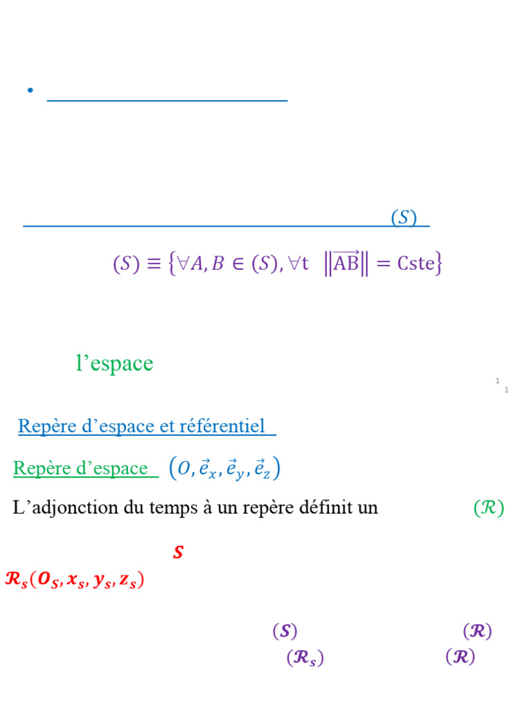 Cinématique des solides rigides et mouvements | PDF | Mouvement de ...