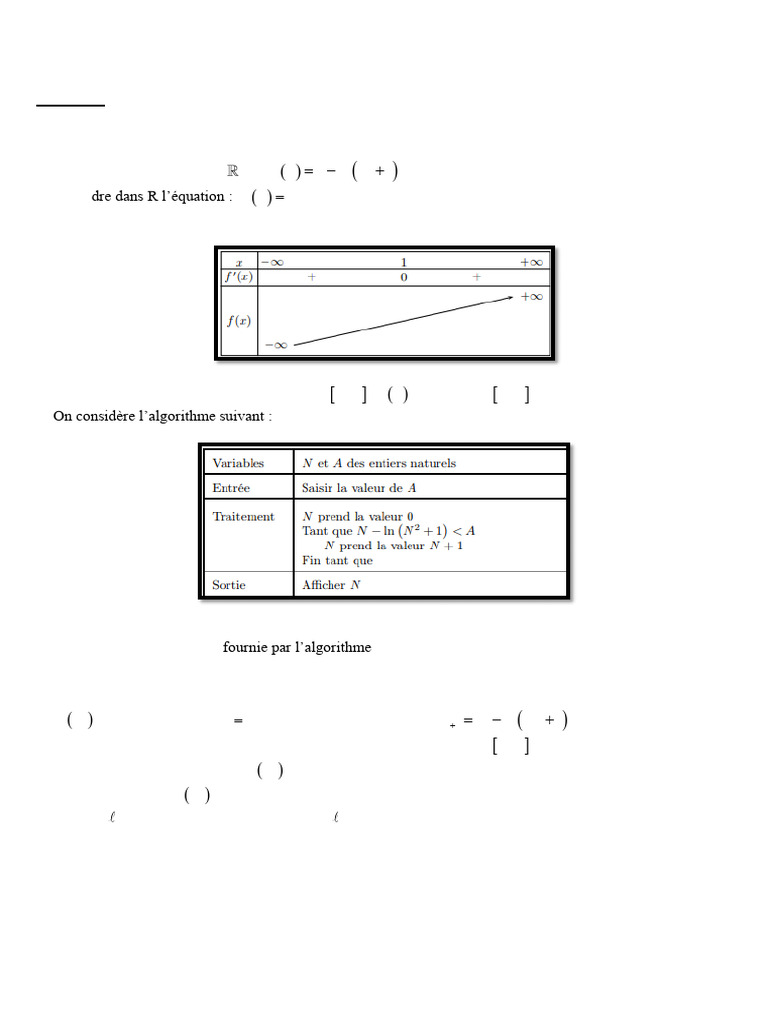 Devoir de mathématiques Terminale Spécialité PDF Tangente — free download