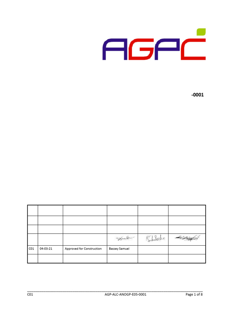 AGP-ALC-ANOGP-E05-0001 C01 Overall Inspection Test Plan | PDF ...