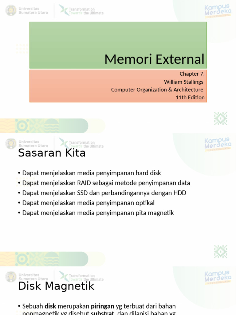 Media Penyimpanan: HDD, SSD, dan RAID | PDF | Hard Disk Drive | Rotation