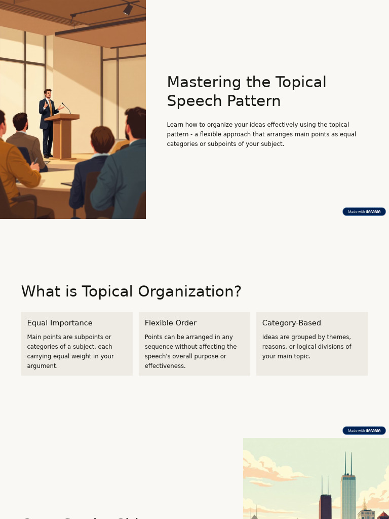 Mastering Topical Speech Organization | PDF | Reason | Transport