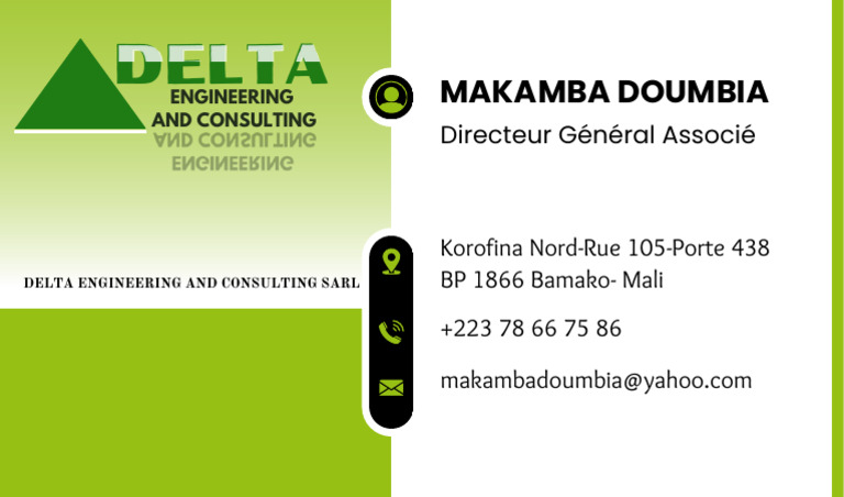 Delta Engineering et Consulting SARL | PDF