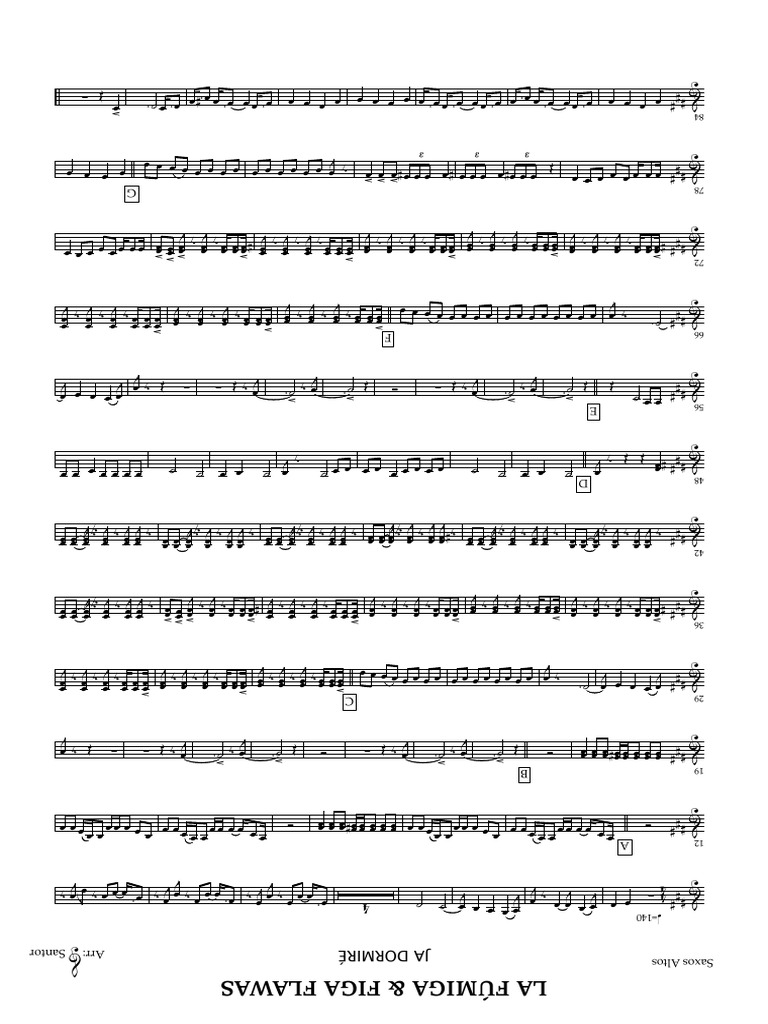 Analyse des Saxos Altos et partitions | PDF