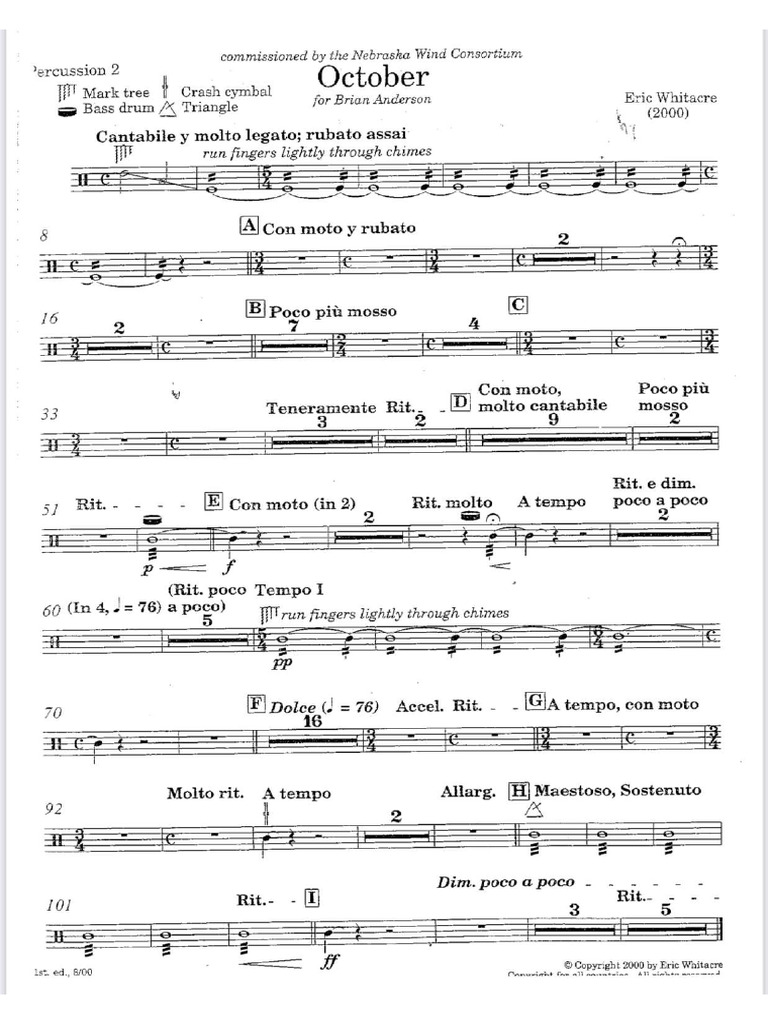 October Percussion 2 | PDF