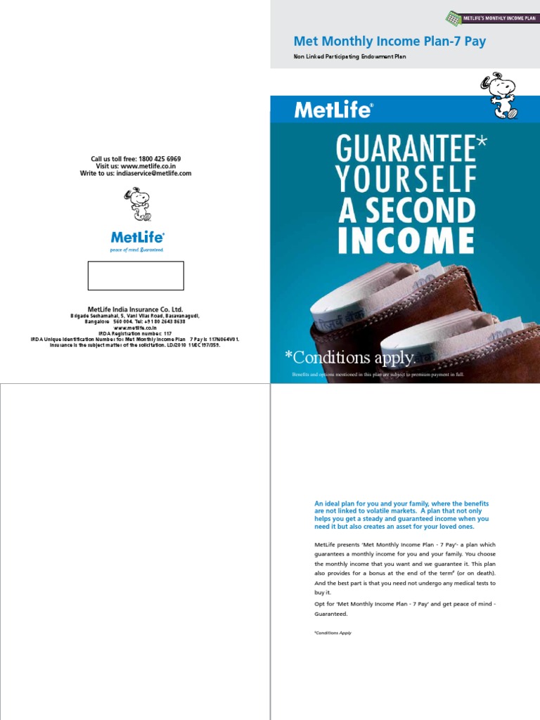 MMIP 7pay | PDF | Met Life | Insurance
