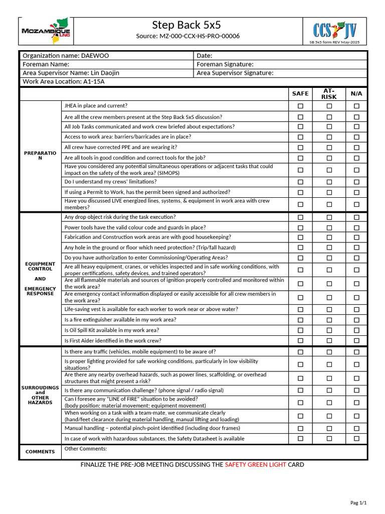 REBAR 5x5 Rev 05-2025 - EN | PDF | Occupational Safety And Health ...