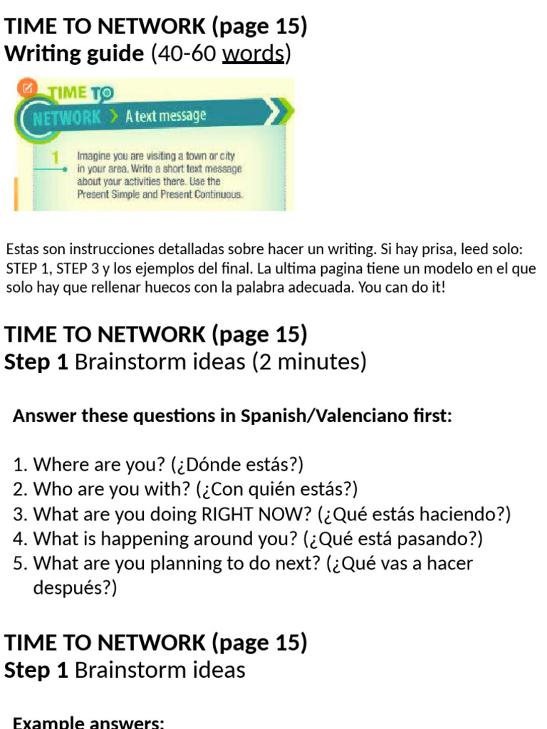 Writing Guide for Networking Messages | PDF | Linguistic Morphology ...