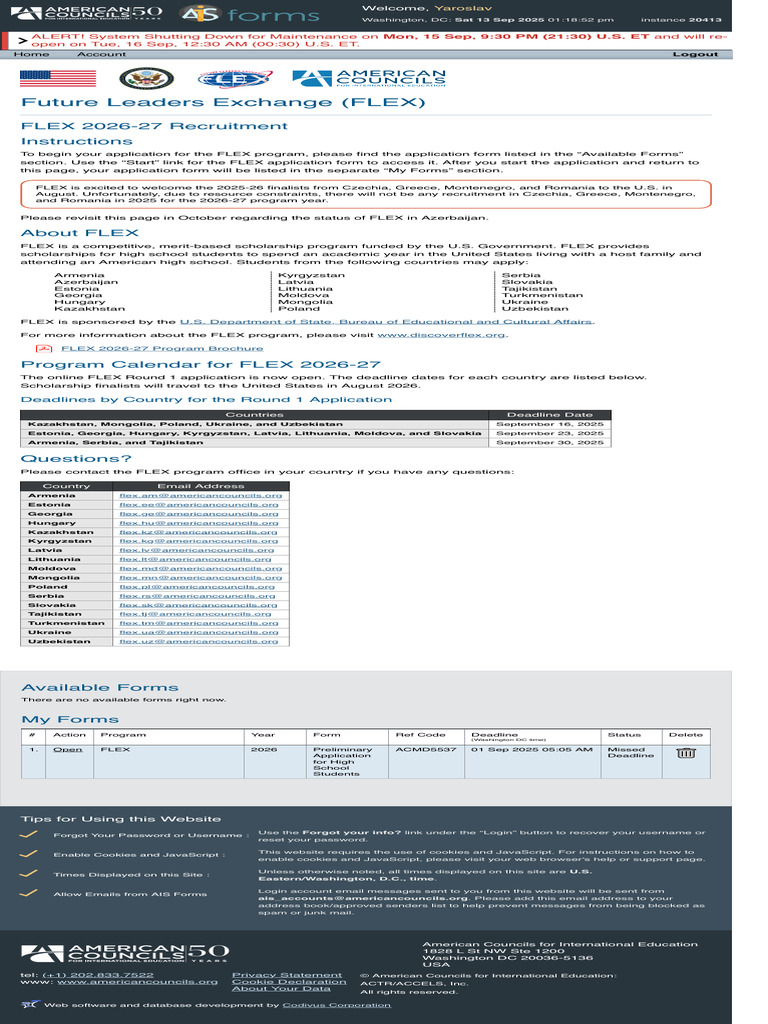 FLEX 2026-27 Application Details | PDF | Email Spam | Internet