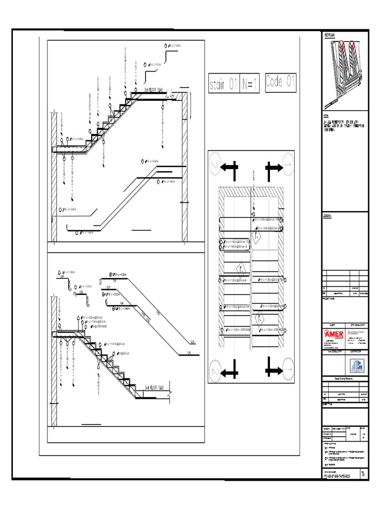 R.F.T Stair 01 Code 01&02 3rd Floor Joint E-Stair 01 Code 01 | PDF