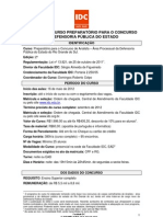 Idc Programa Analista Processual Defensoria Publica RS