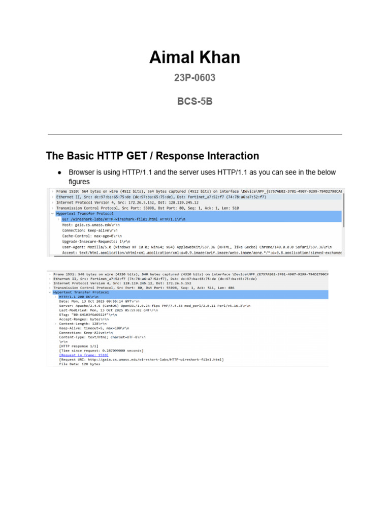 Understanding HTTP GET Requests and Responses | PDF