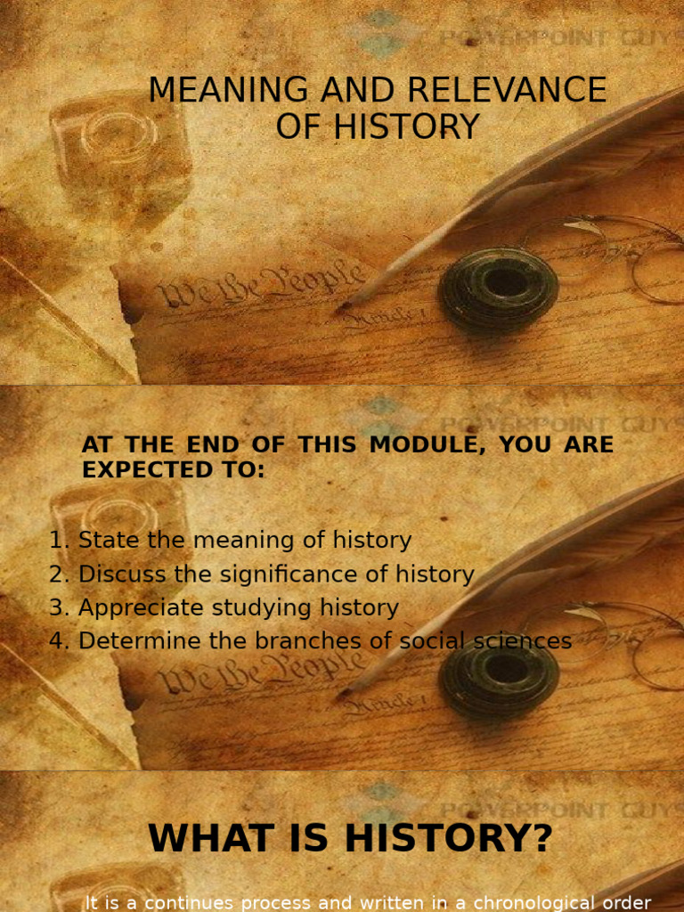 Understanding the Importance of History | PDF | Historiography | Science