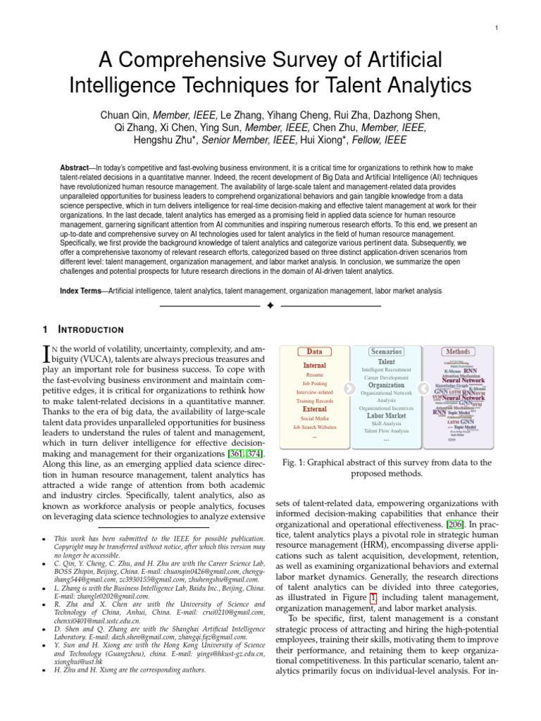 A Comprehensive Survey of Artificial Intelligence Techniques For Talent ...