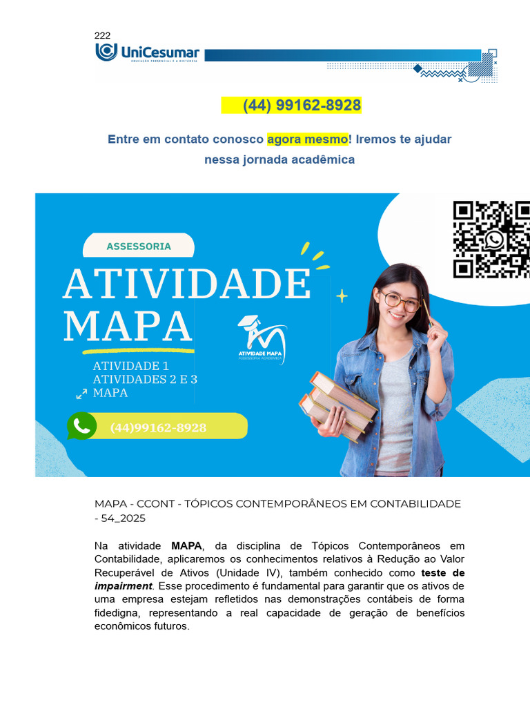Impairment de Ativos na Contabilidade | PDF | Contabilidade