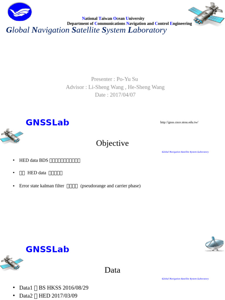GNSS Data Analysis and Compensation Techniques | PDF | Global ...