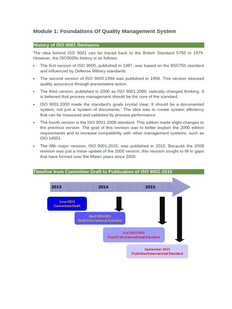 ISO 9001 Quality Management Overview | PDF | Quality Management System ...